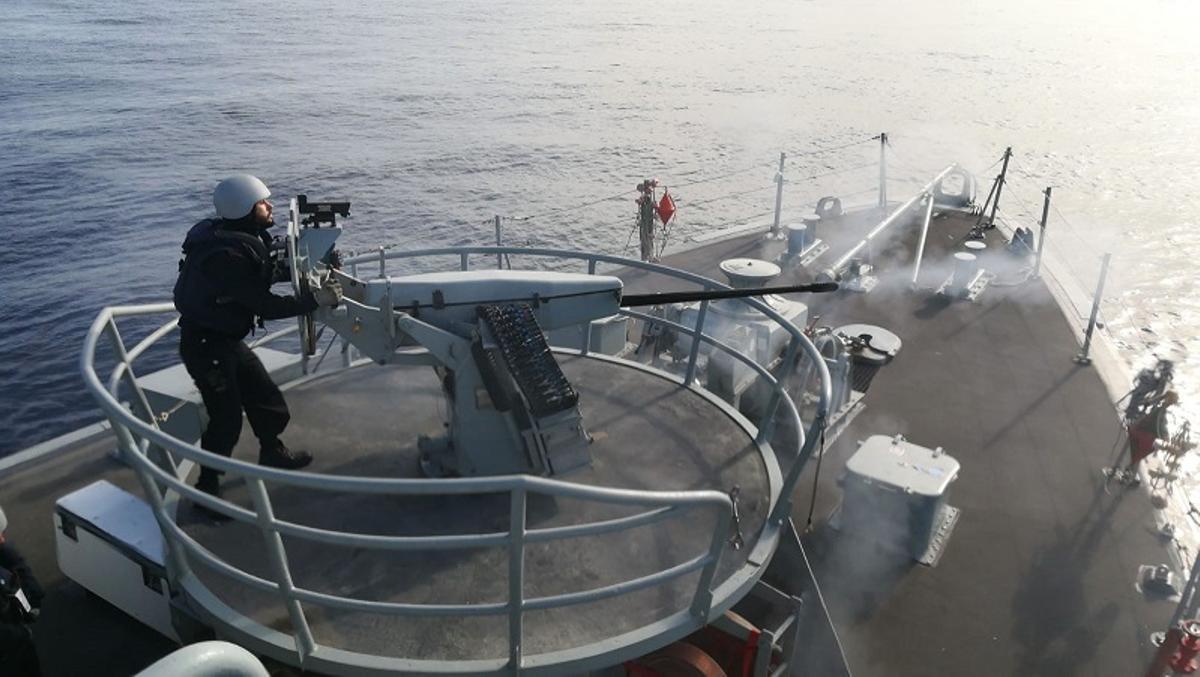 Imagen del cazaminas 'Duero' (M-35)