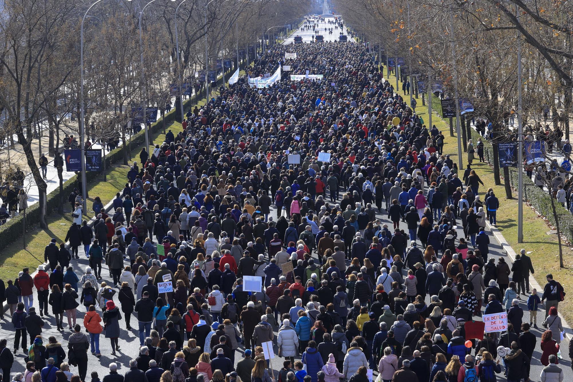 Manifestación en defensa de la sanidad pública