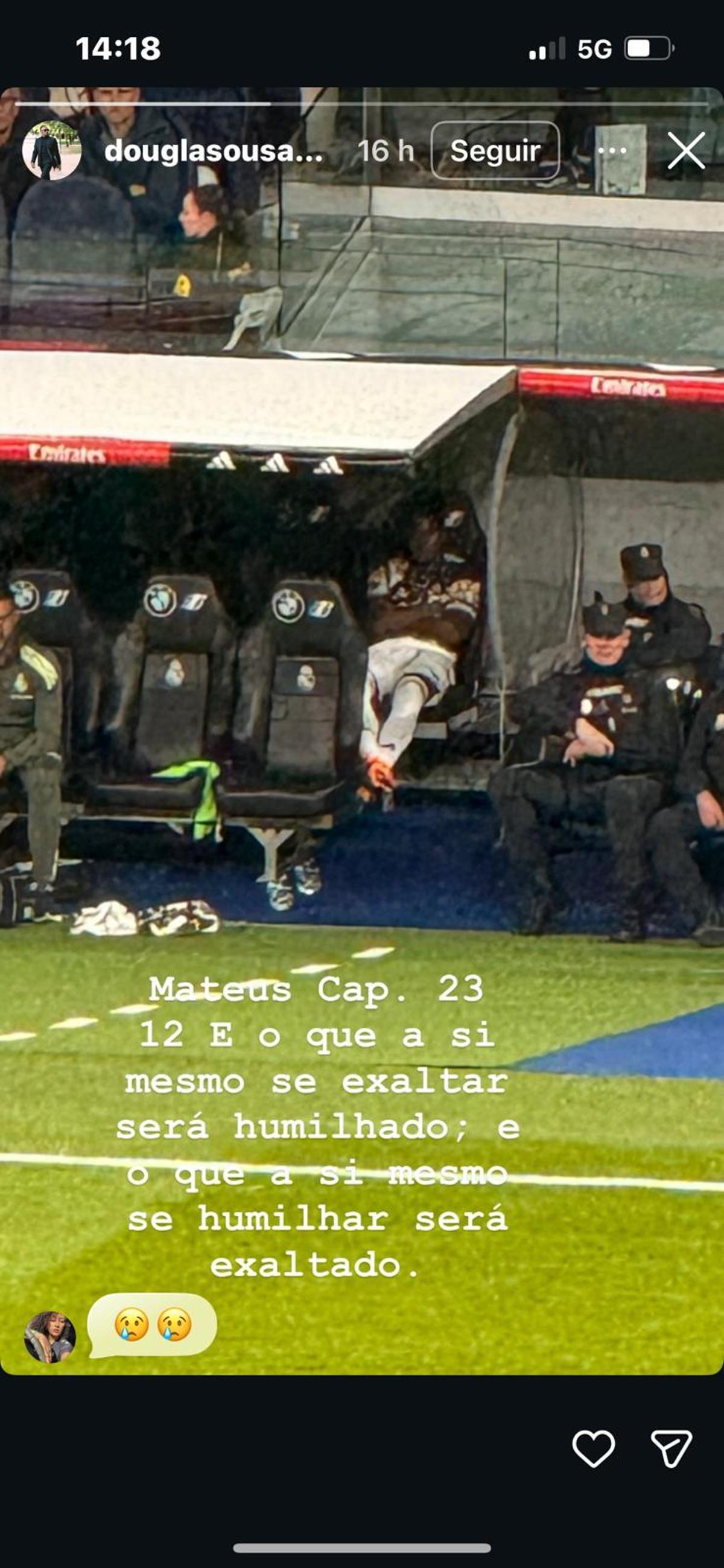 El mensaje del padre de Endrick