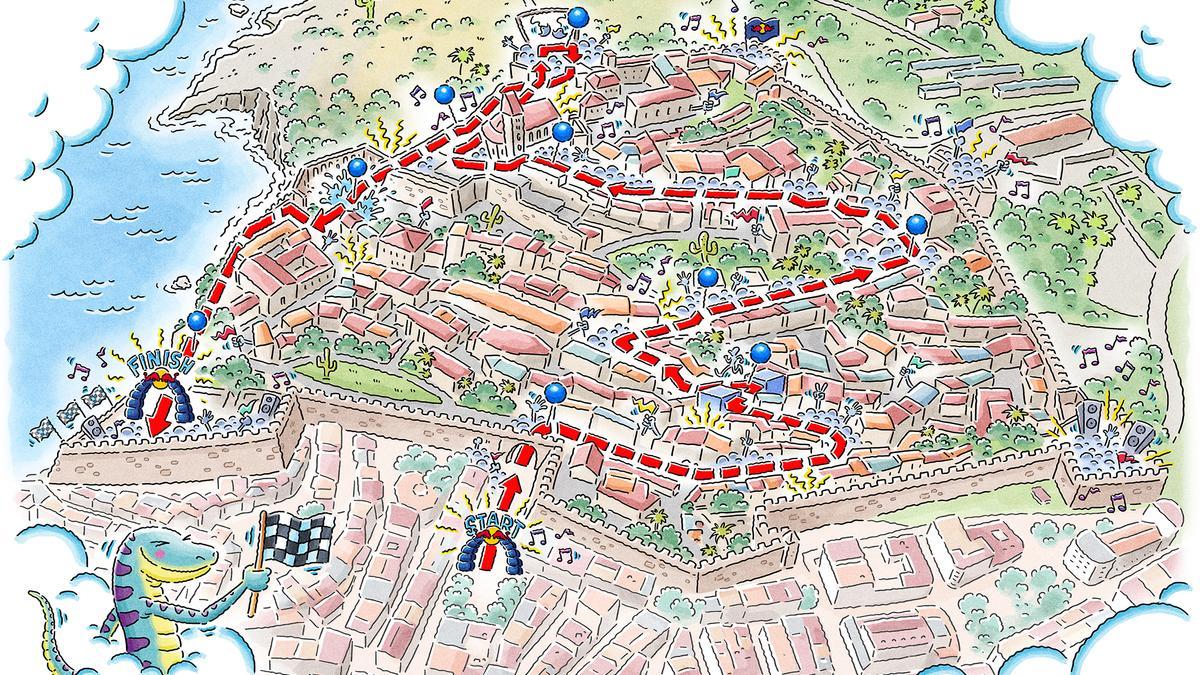Recorrido Red Bull Ibiza Royale: La competición más loca para los amantes del running y los deportes extremos tendrá lugar del 7 al 9 de abril en la emblemática Dalt Vila.