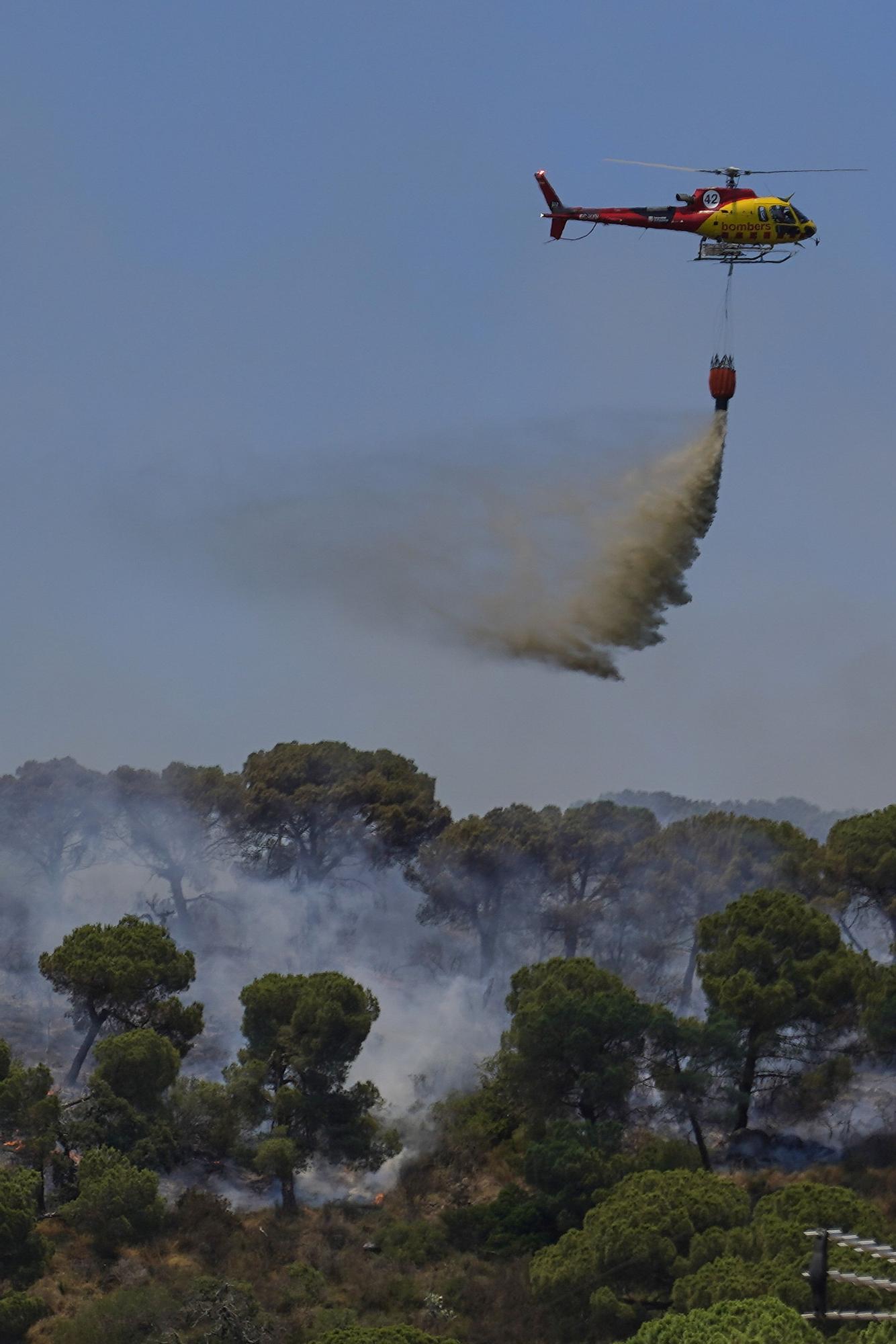 Les imatges de l'incendi de Castell d'Aro