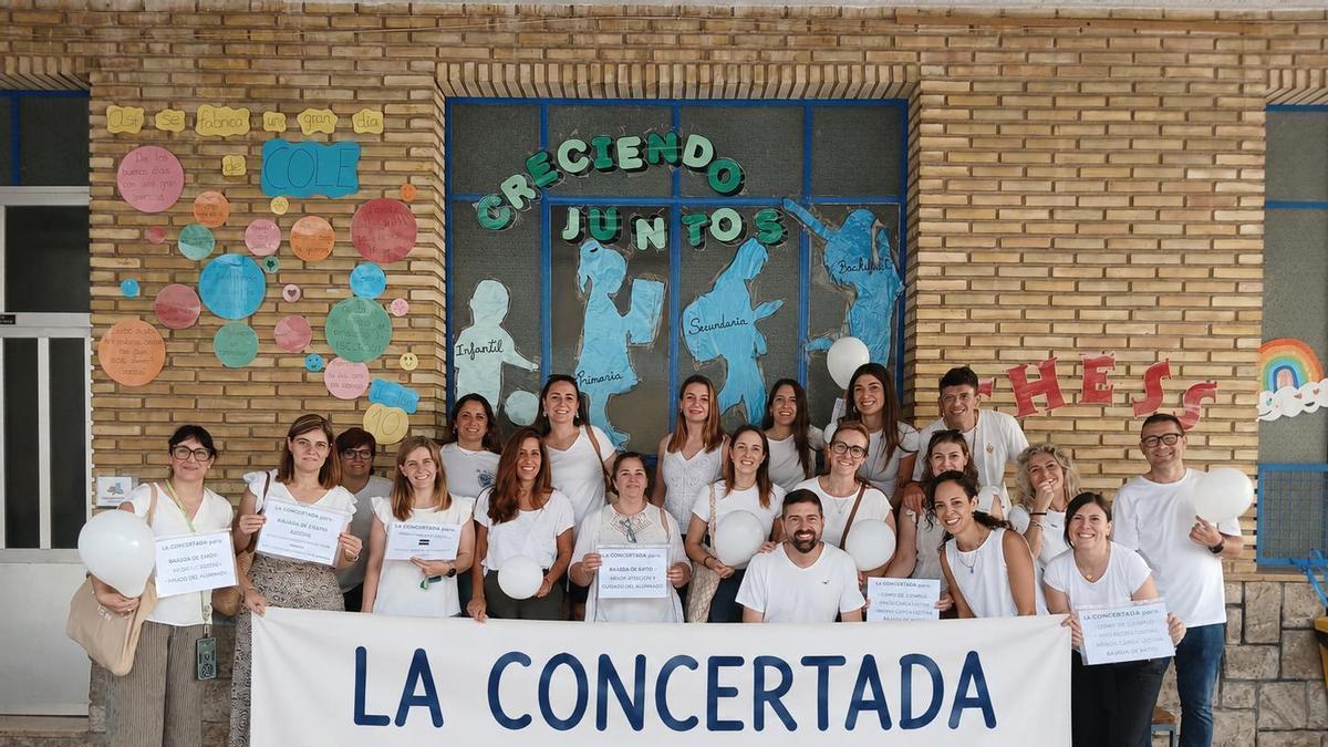Uno de los centros concertados en el primer paro
