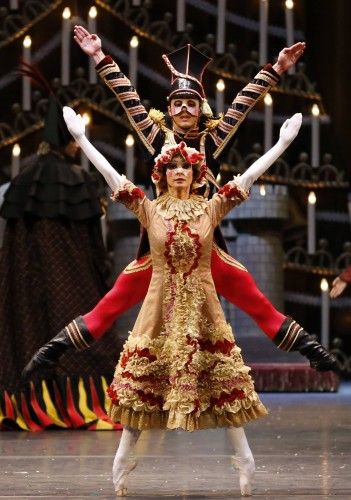 Dancers of the opera ballet perform during the rehearsal of Peter Ilyich Tchaikovsky's "The Nutcracker" at the state opera in Vienna