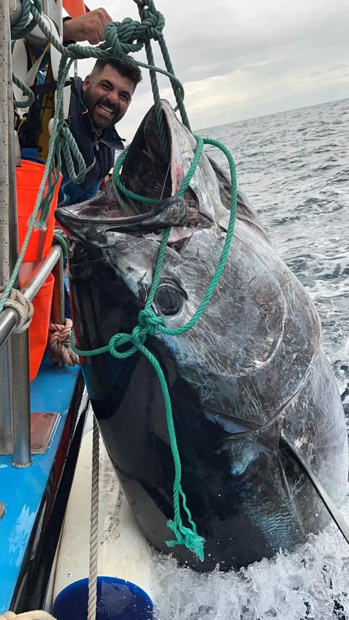 Martí Bisellach: "El atún de 215 kilos se llevó 500 metros de hilo en la primera picada"