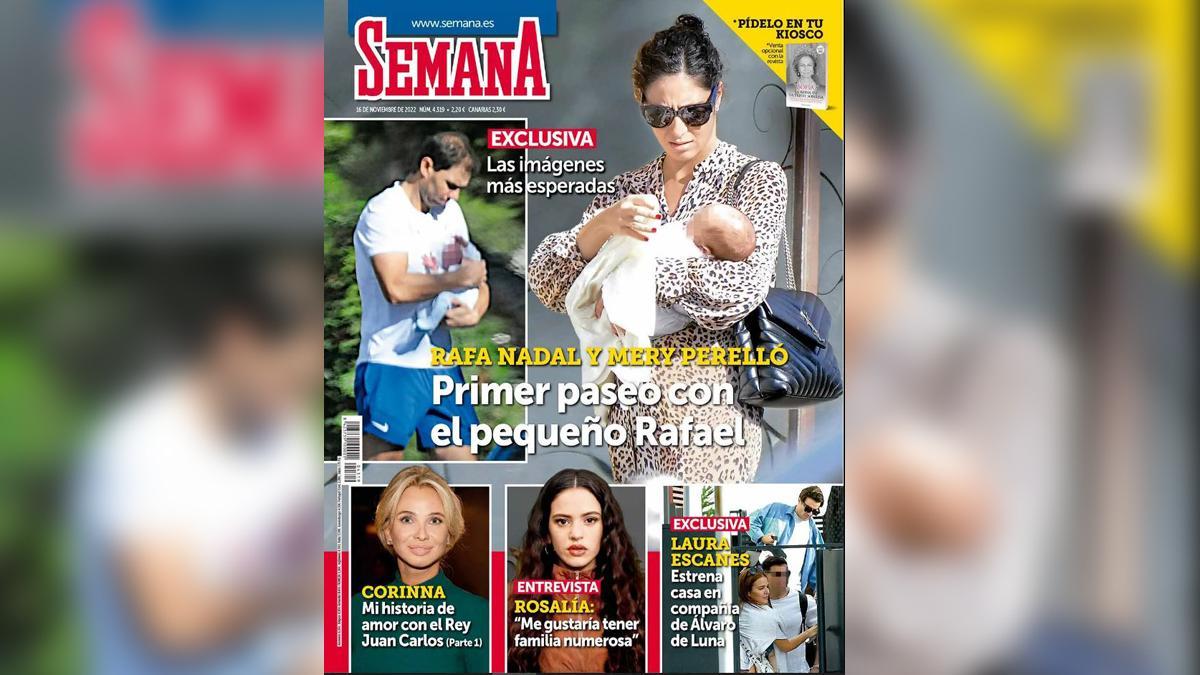 Portada de 'Semana', con las primeras fotos del hijo de Rafa Nadal