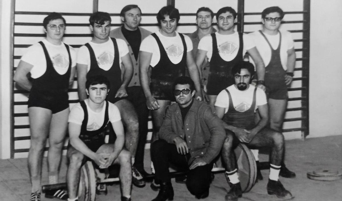 Equipo de halterofilia del Gimnasio de la Ciudad Deportiva de Carranque.