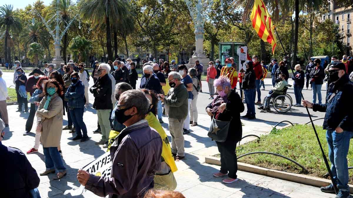 Concentración ante el TSJC en el aniversario de la huelga del 3-O