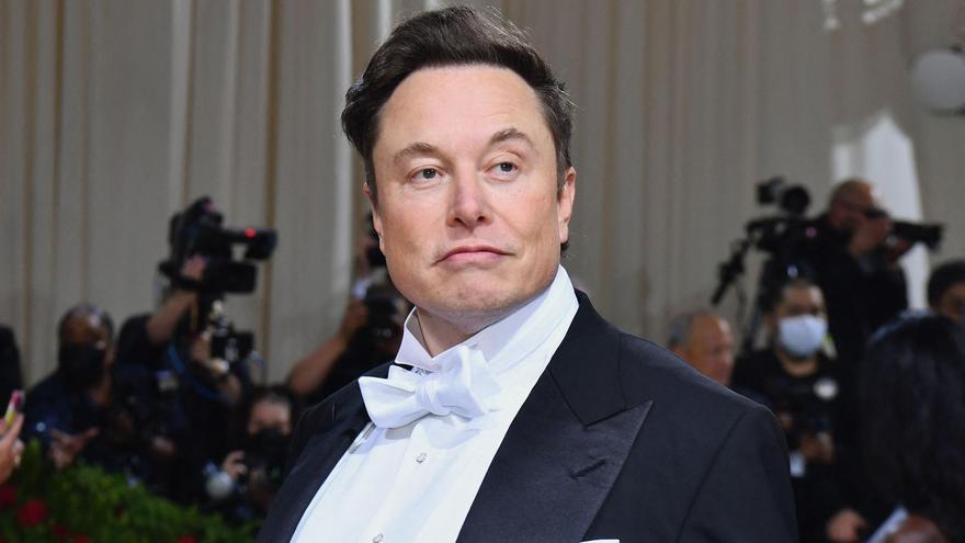 El multimillonario Elon Musk durante la MET Gala 2022.