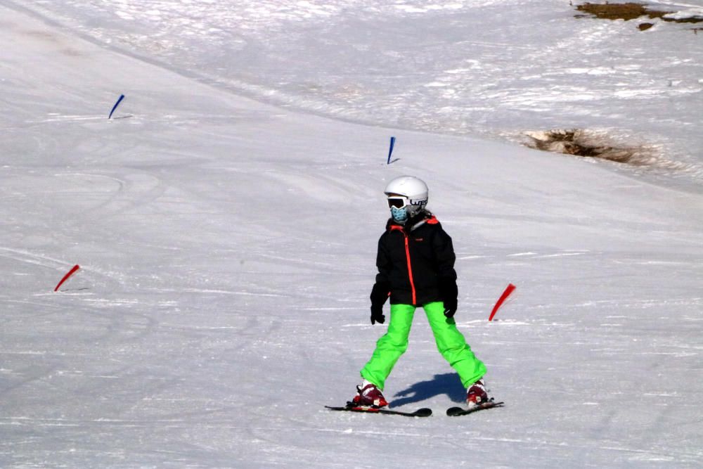 Les pistes de Vallter 2000 gairebé buides per Nadal.