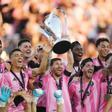 Messi celebra la MLS Cup con sus compañeros del Inter Miami.