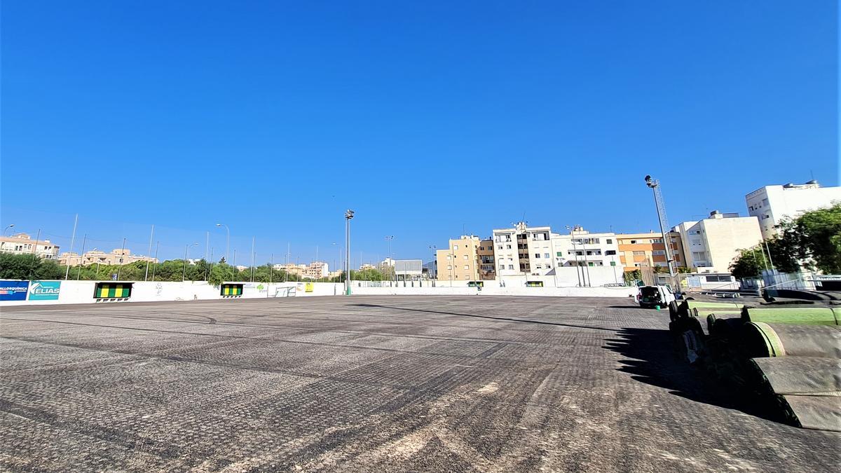 Estado de las obras del campo de el Rafal.