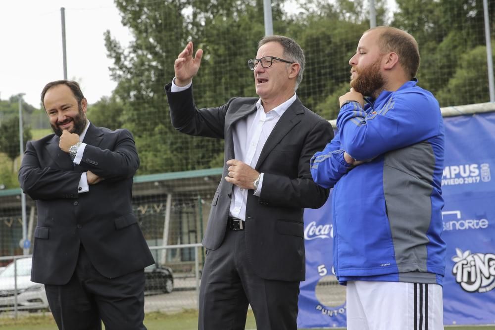 Presentación de Anquela como entrenador del Oviedo