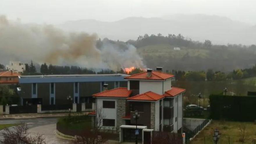 Incendio en Montecerrao