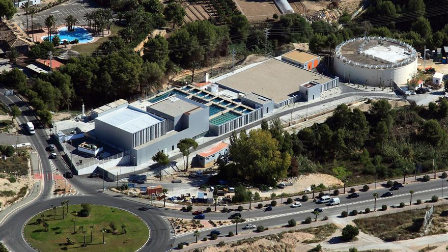 Visita aérea Estación de Tratamiento Agua potable de Benidorm