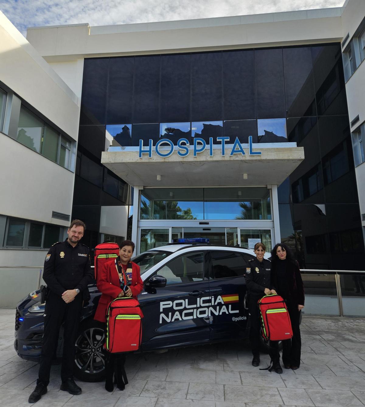 La donación de los botiquines