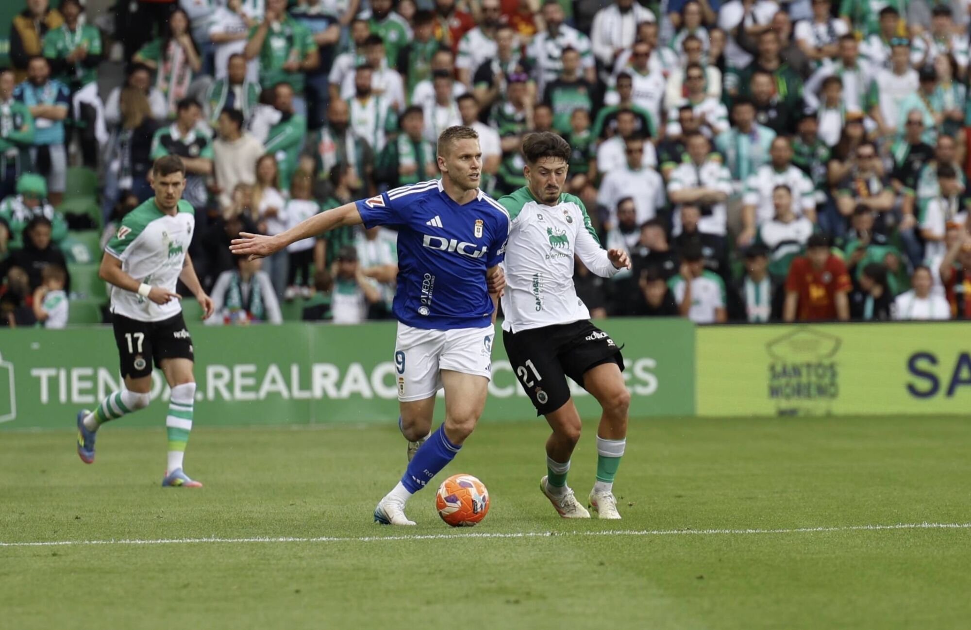 Así fue el partido entre el Real Oviedo y el Racing de Santander