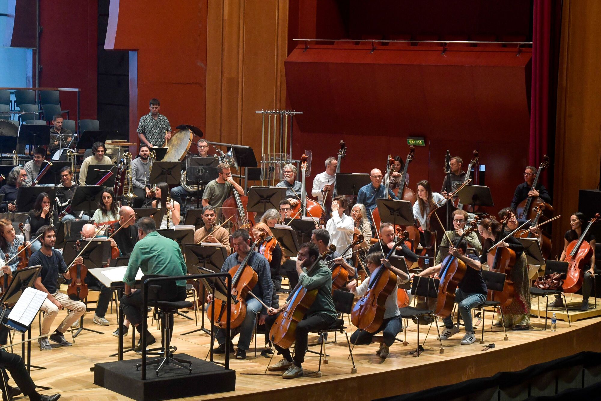 Ensayo y presentación del concierto de la Orquesta Filarmónica de Gran Canaria en el 41º FIMC