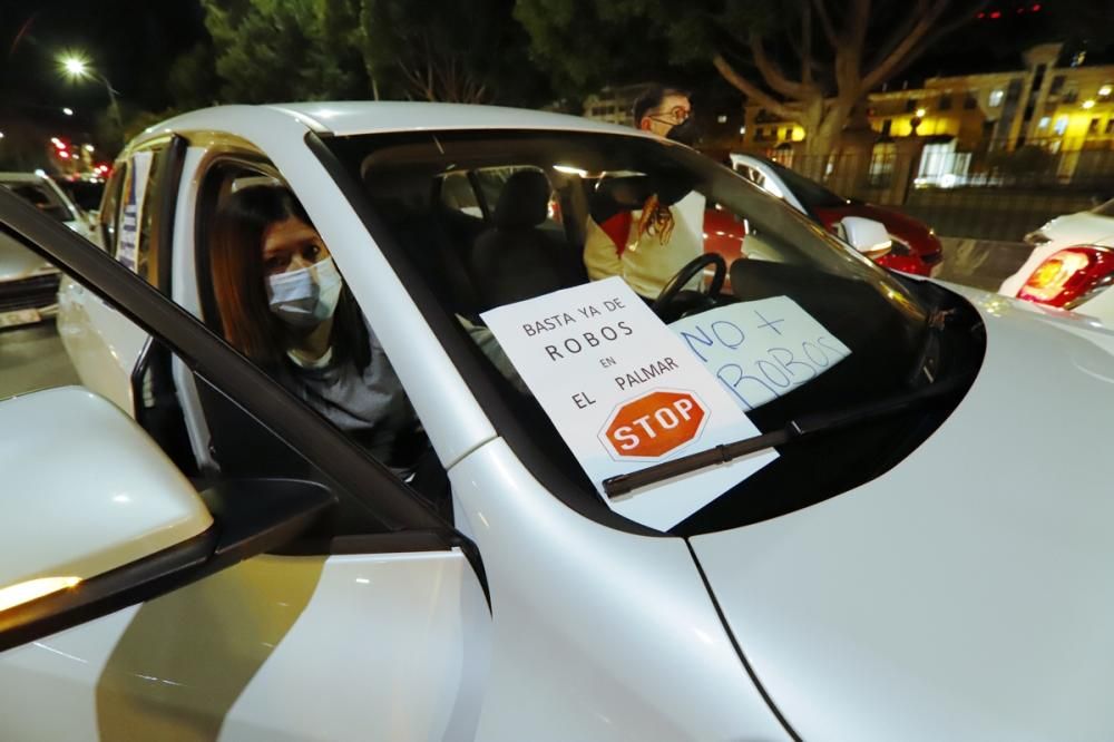 Protesta contra los robos en El Palmar