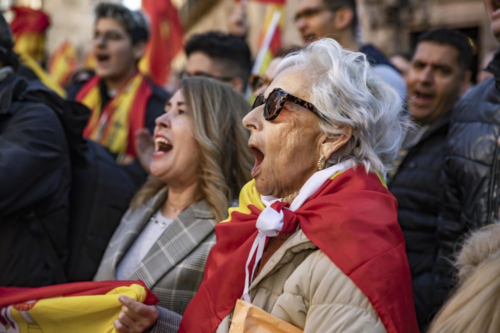 Unas 700 personas se concentran en Palma "por la unidad de España"