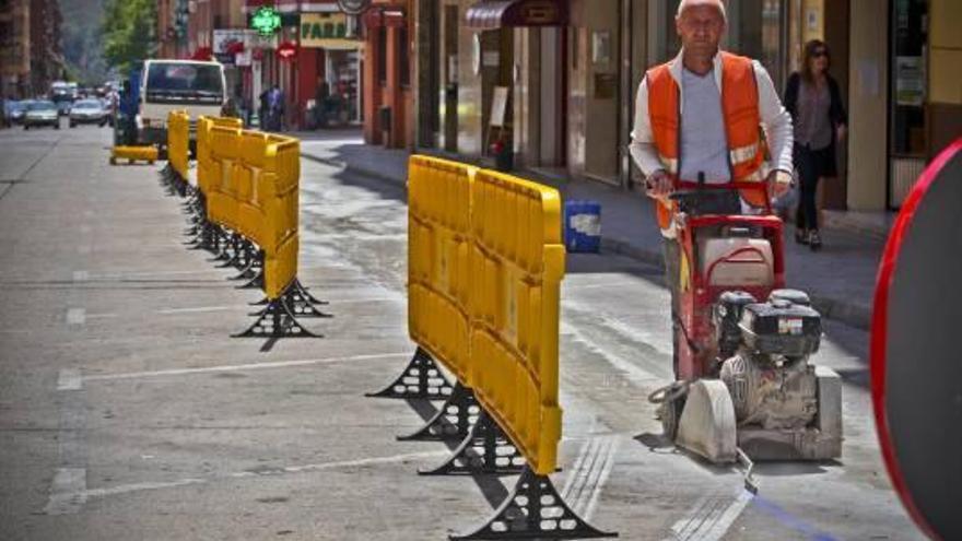 Alcoy acomete la segunda fase de la remodelación de  la calle Sabadell
