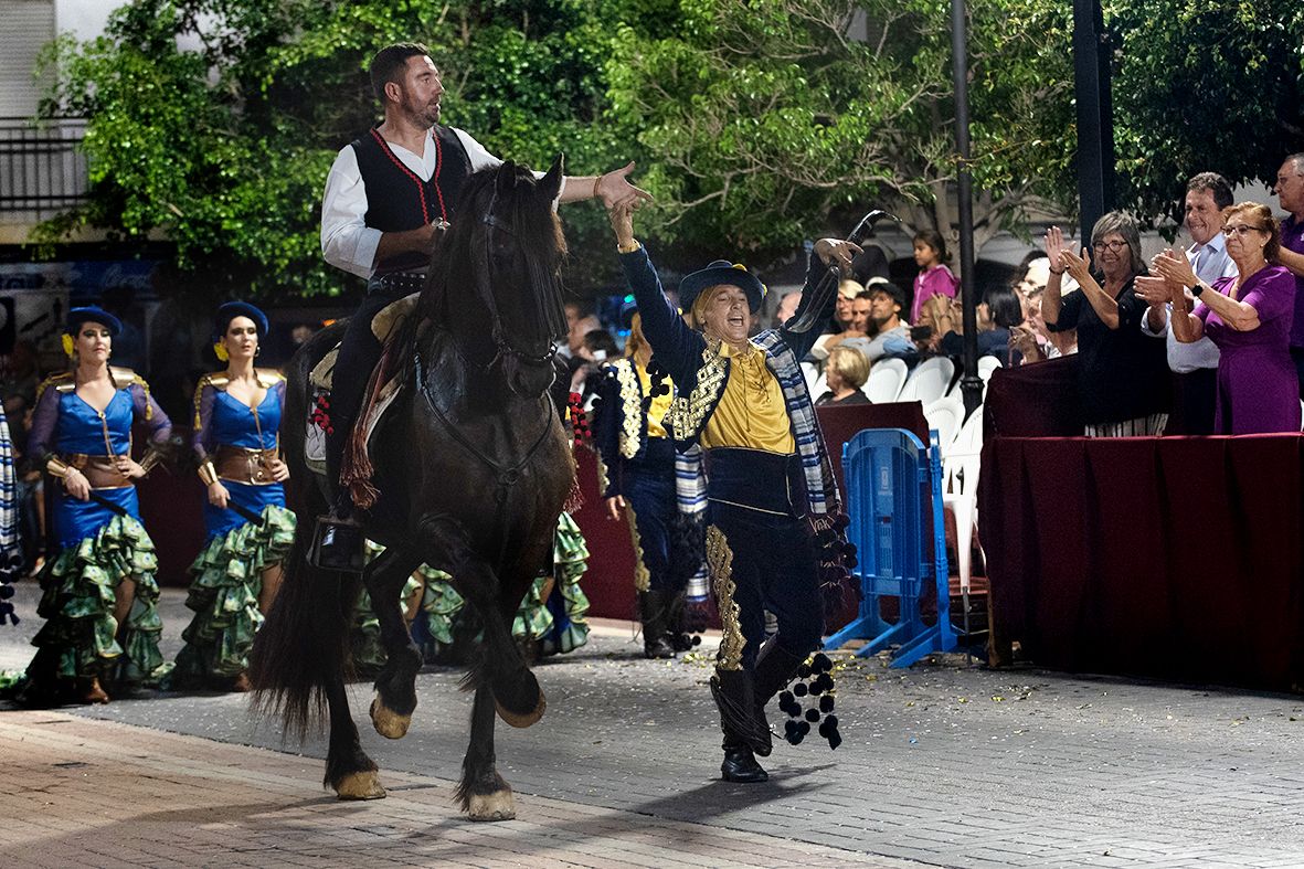 Desfile triunfal de las tropas cristianas en las Fiestas de Altea