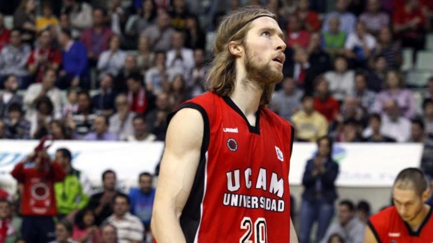 David Barlow, en su etapa con la camiseta del equipo murciano