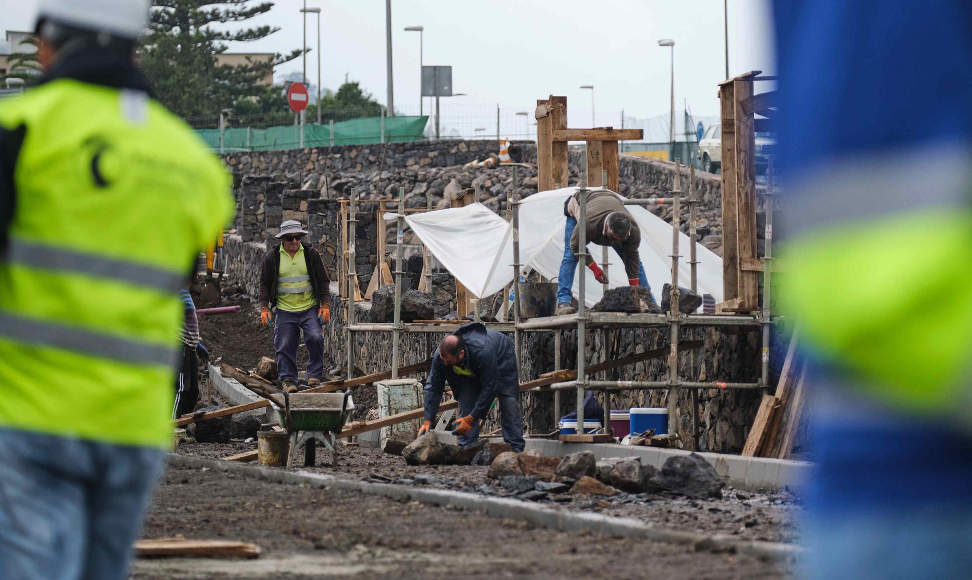 Obras de la pasarela del Padre Anchieta