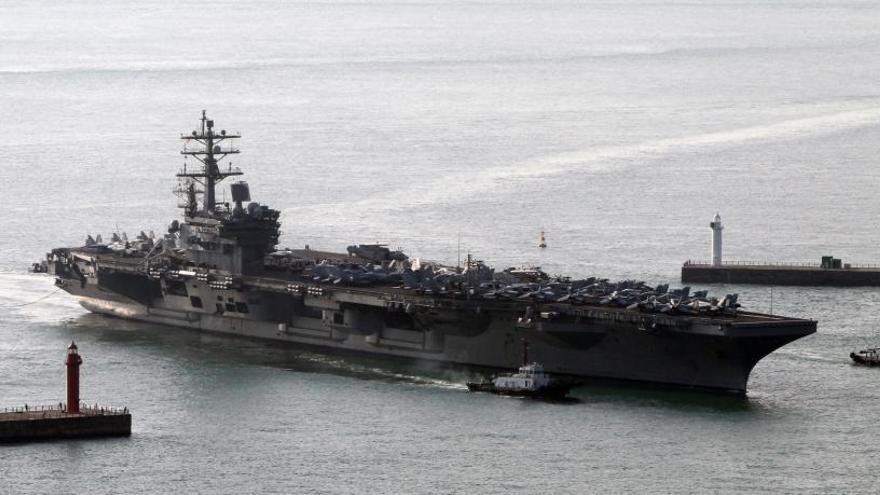 El portaaviones USS Ronald Reagan.