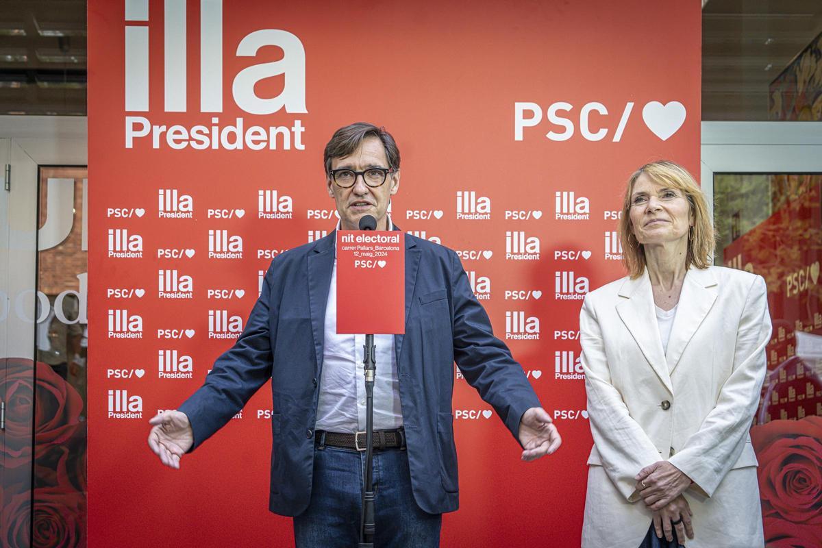 Salvador Illa, candidato del PSC para las elecciones catalanas