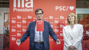 Salvador Illa, candidato del PSC para las elecciones catalanas 