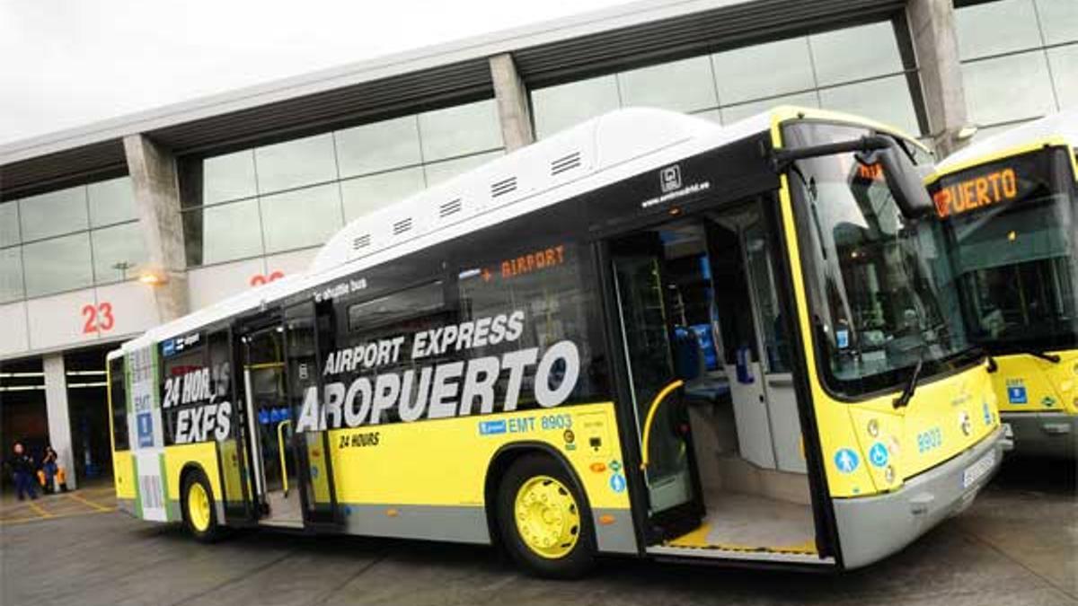 Nuevo autobús exprés entre el aeropuerto de Barajas y Madrid