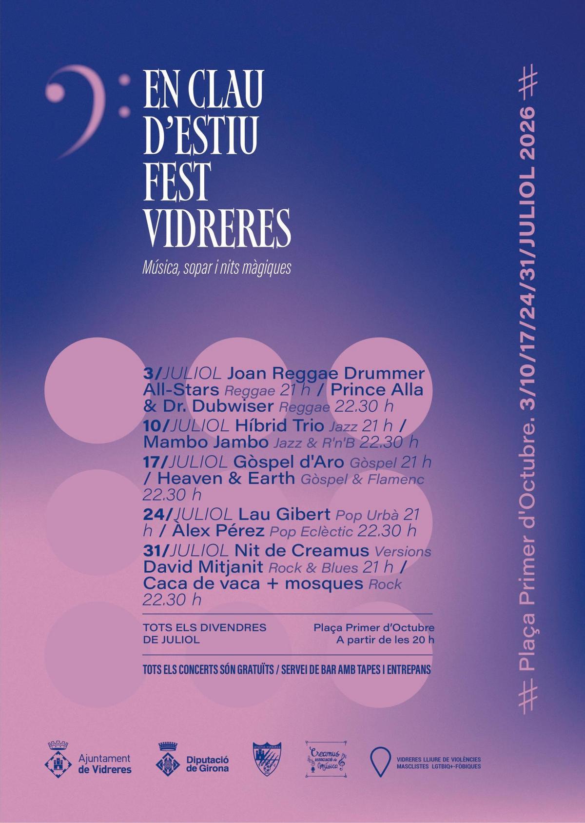El cartell del festival, dissenyat per Maria Artigas.