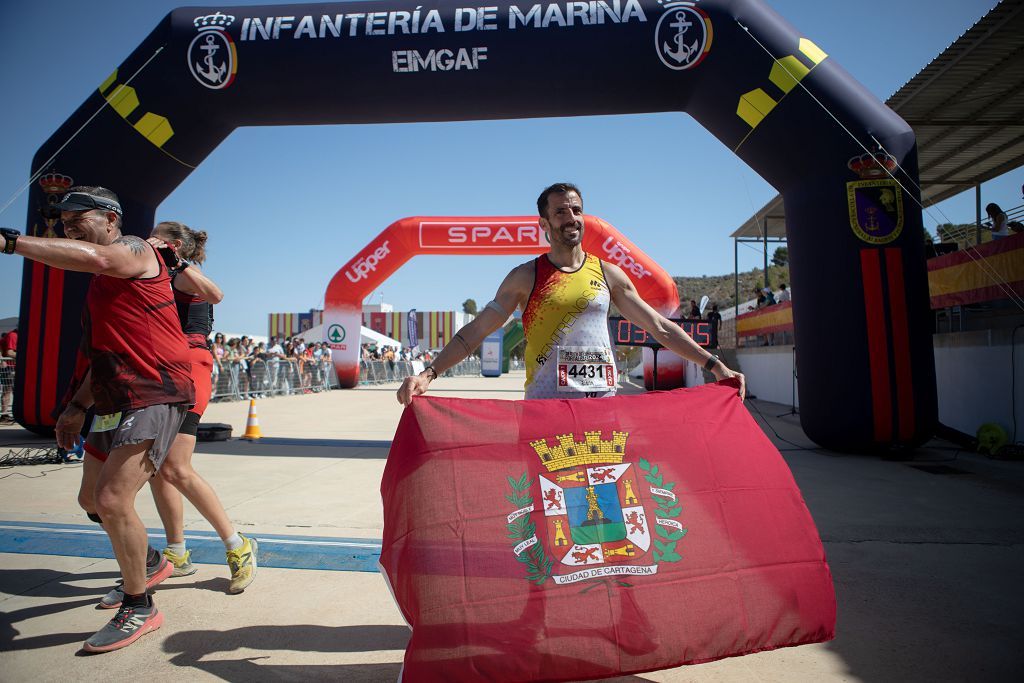 Momento de la llegada a meta en la Ruta de las Fortalezas de Cartagena