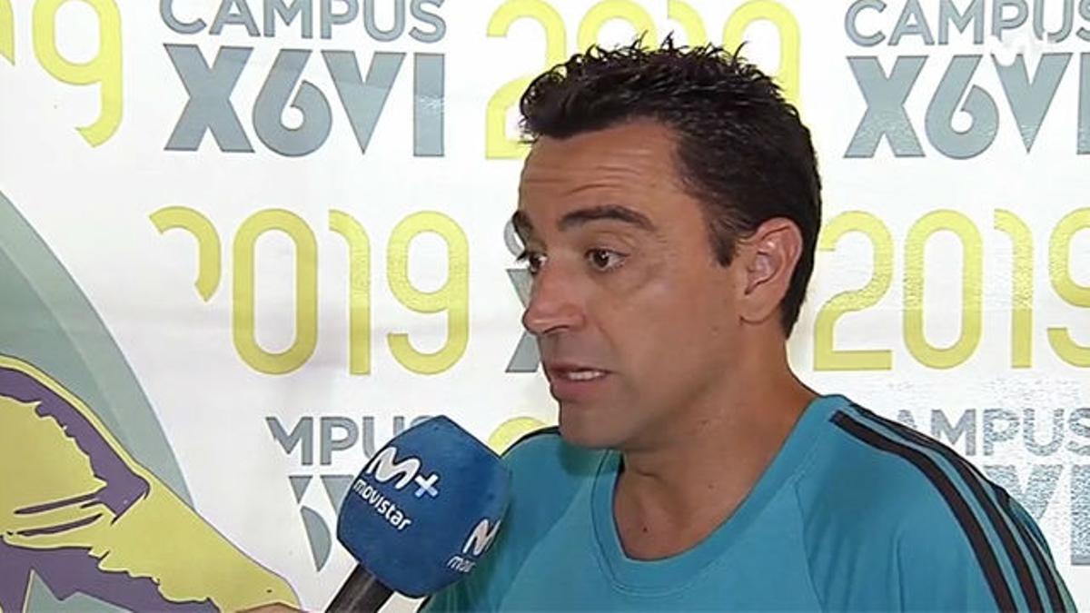 Xavi: "Llegar al banquillo del Barça es uno de los objetivos que tengo"