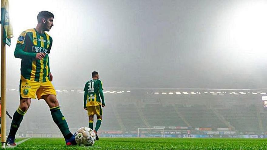 Pascu, en el partido del sábado contra el Heerenveen