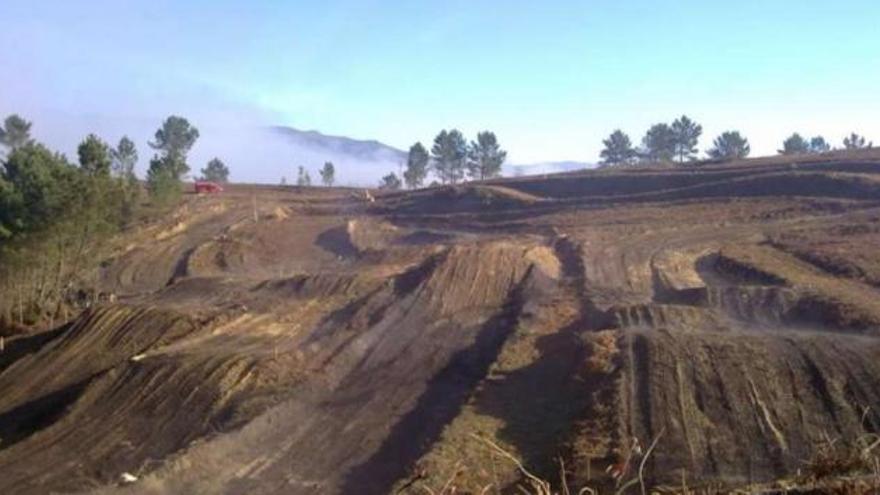 Circuito de Motocross de Lougares, en Mondariz, ahora paralizado.  // Foto de la web de Motopark