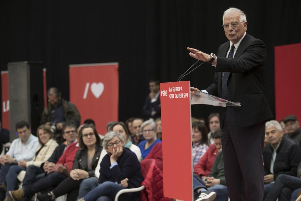 Mitin de Borrell y Barbón en Oviedo