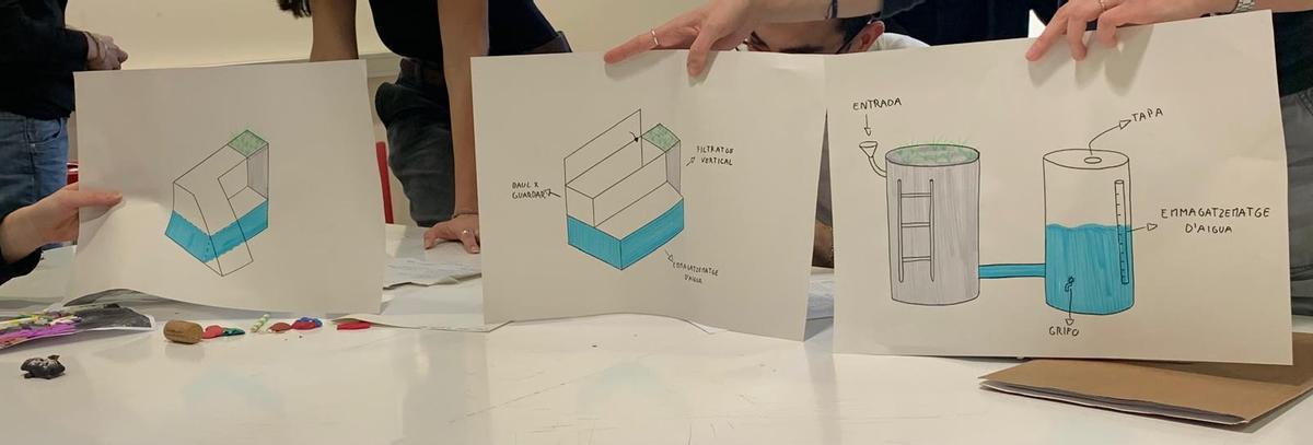 Trabajo del alumando de la Escola Diputació vinculado al proyecto.