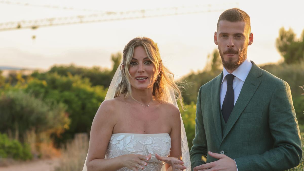 Boda Edurne y David de Gea vestido novia