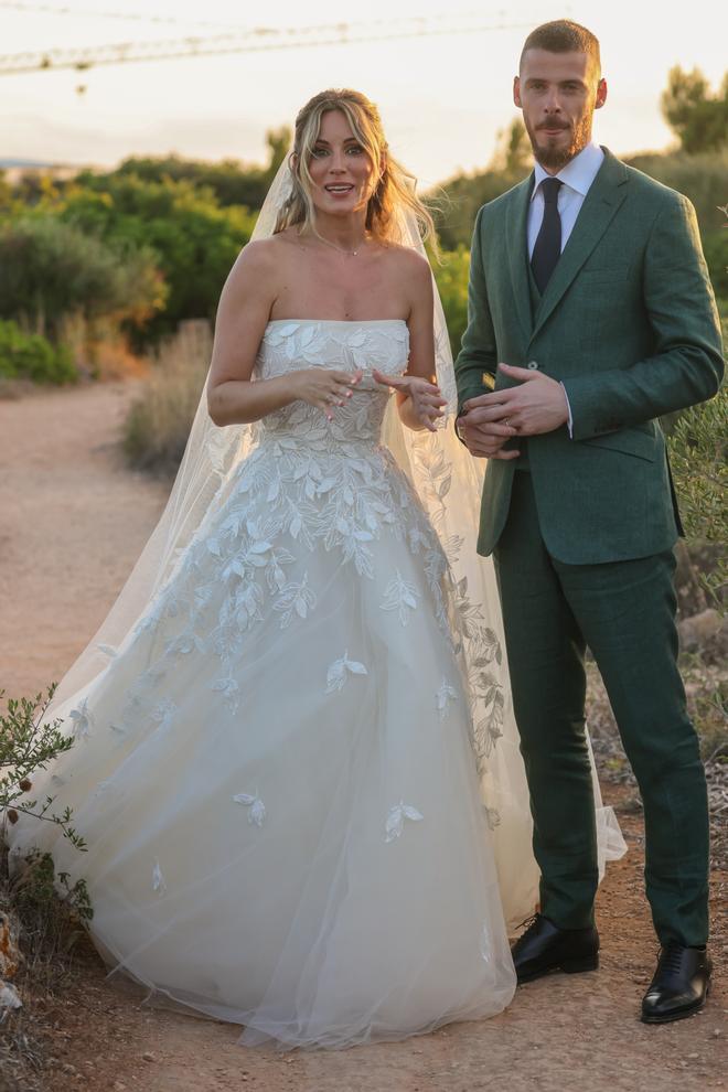 Boda Edurne y David de Gea vestido novia