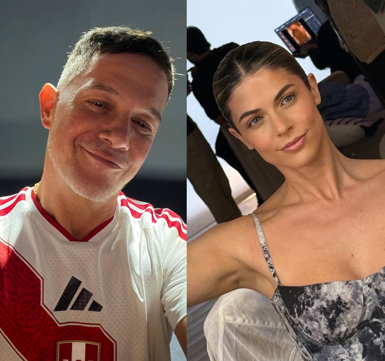 Alejandro Sanz y Stephanie Cayo