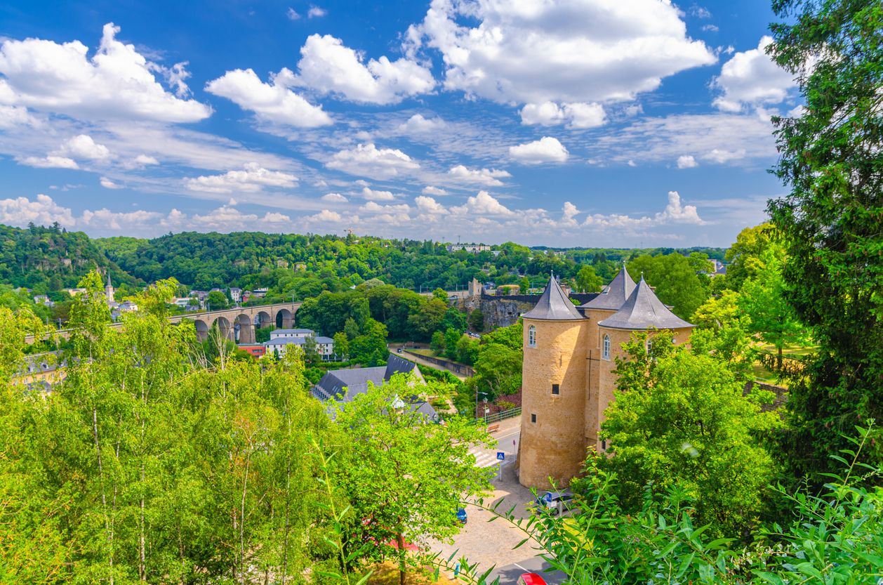 Las tres torres de Luxemburgo.