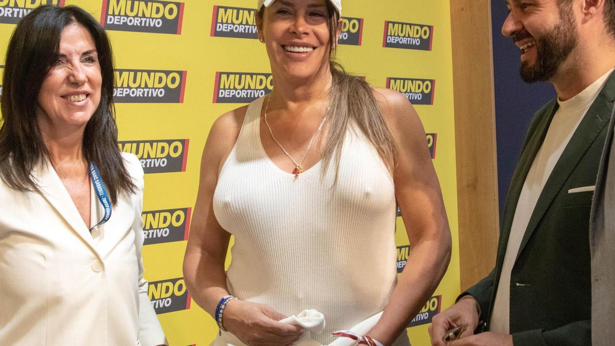 Karla Sofía Gascón asiste a la quinta Jornada del Trofeo Conde de Godó