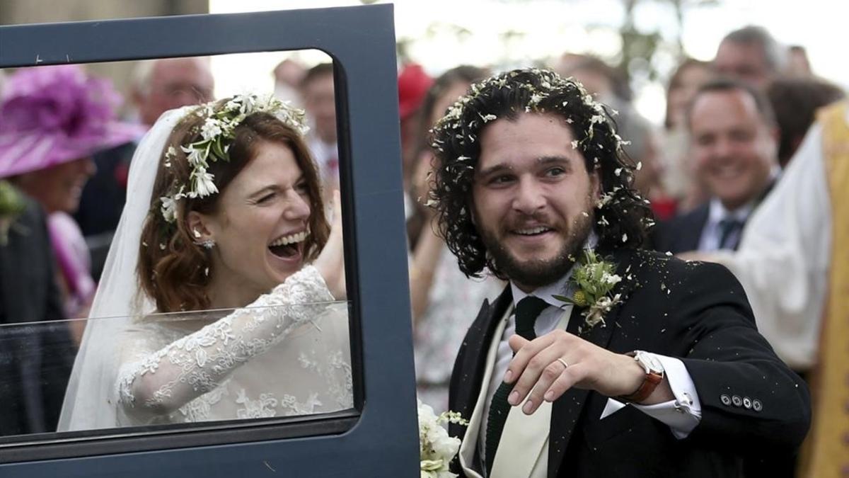 Kit Harington and Rose Leslie