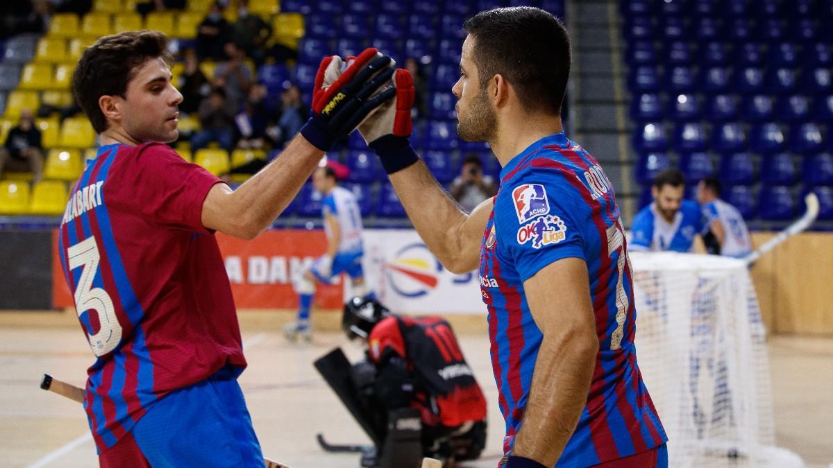 Alabart y Joao, durante un partido de liga