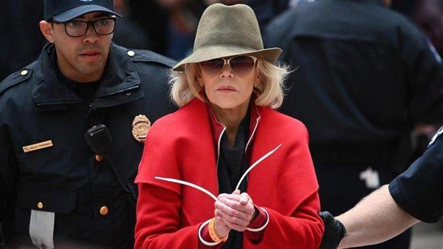 Jane Fonda, detenida por cuarta vez en un mes