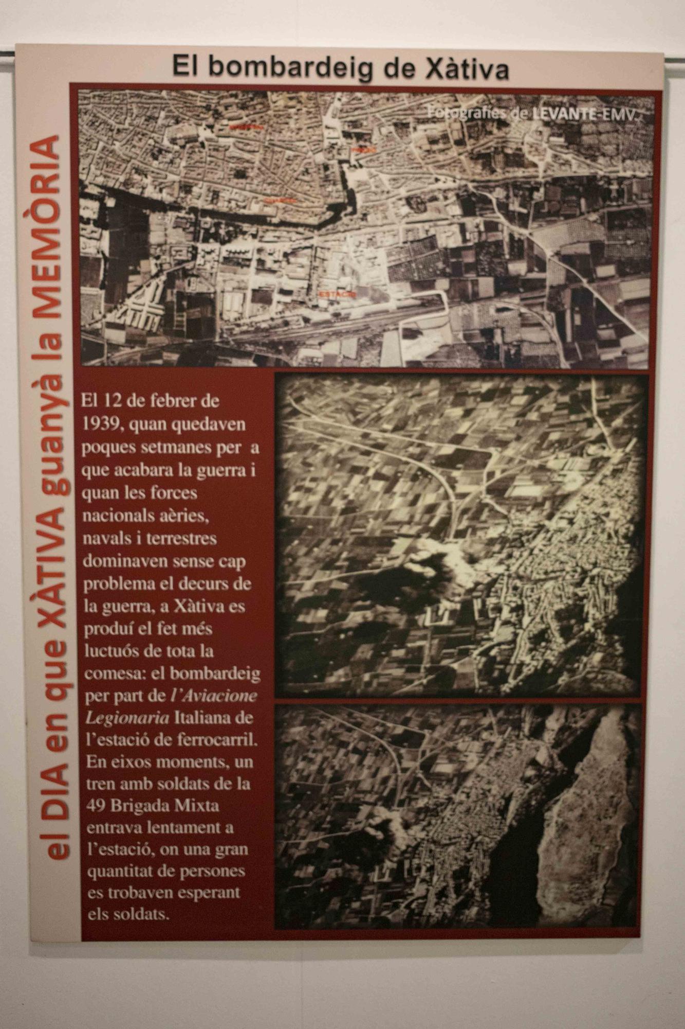 La Casa de Cultura de Xàtiva acoge dos exposiciones de memoria histórica