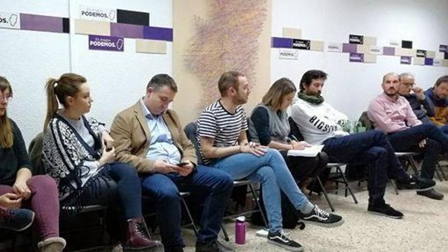 El fin del tope salarial no inquieta a las bases de Podemos en Aragón