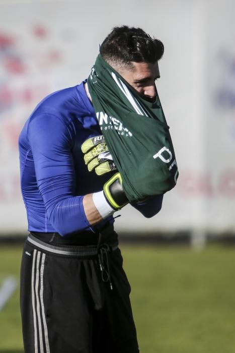 Entrenamiento del Real Oviedo en El Requexón