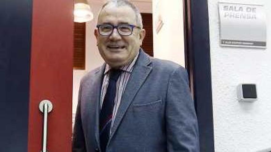 El presidente de Osasuna, Luis Sabalza, ayer.